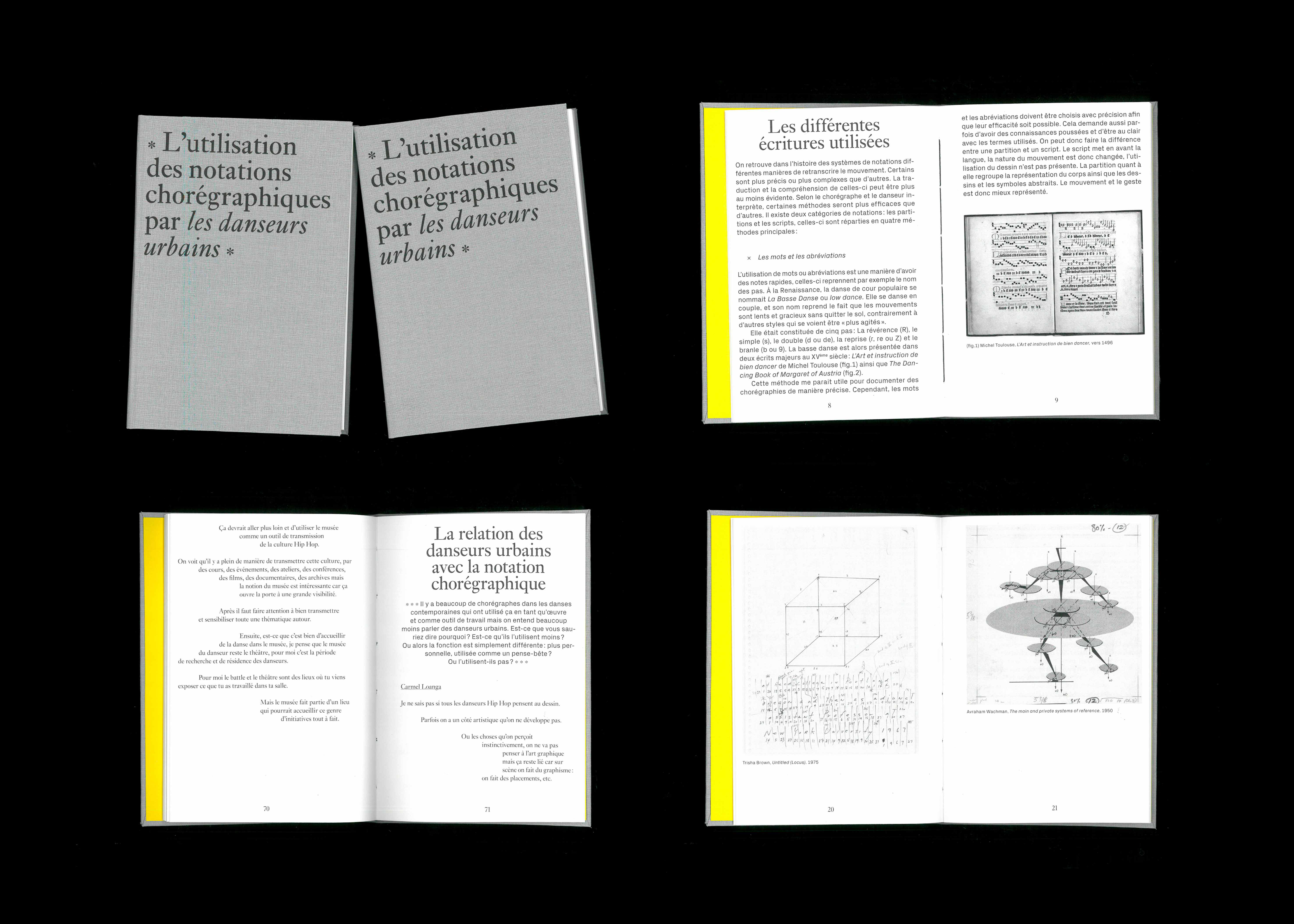 L'utilisation des notations chorégraphiques par les danseurs urbains | Bachelor Thesis | 2023